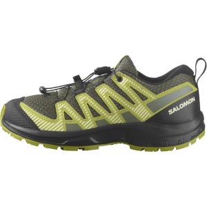 Salomon Unisex-Child Salomon Kids Xa Pro V8 Trail Running Shoes(Urban Chic/Black/Dark Citron)