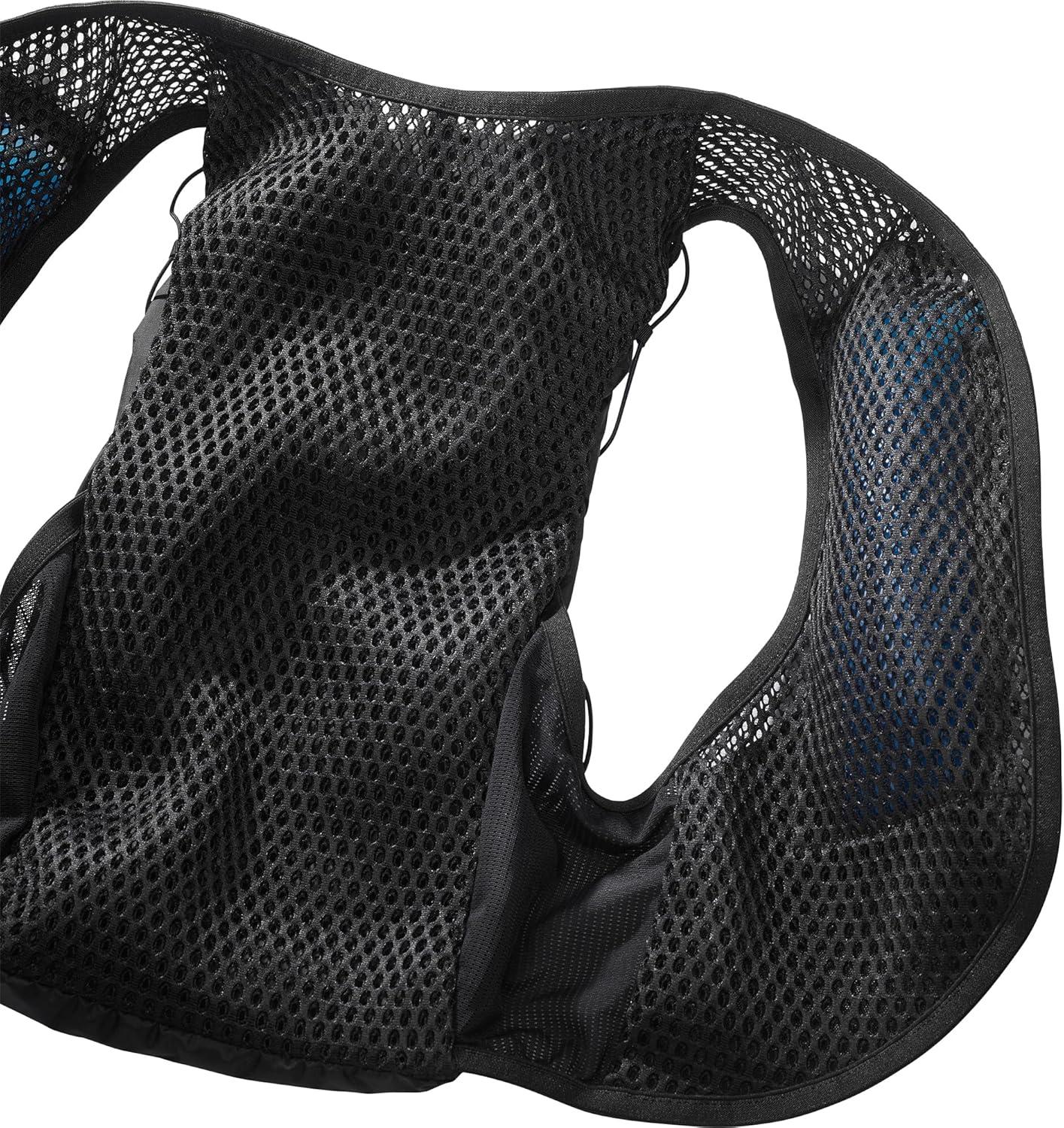image:imageSalomon Unisex Active Skin 12 Hydration amp Storage Vest with 500ml Flasks IncludedBLACK METAL