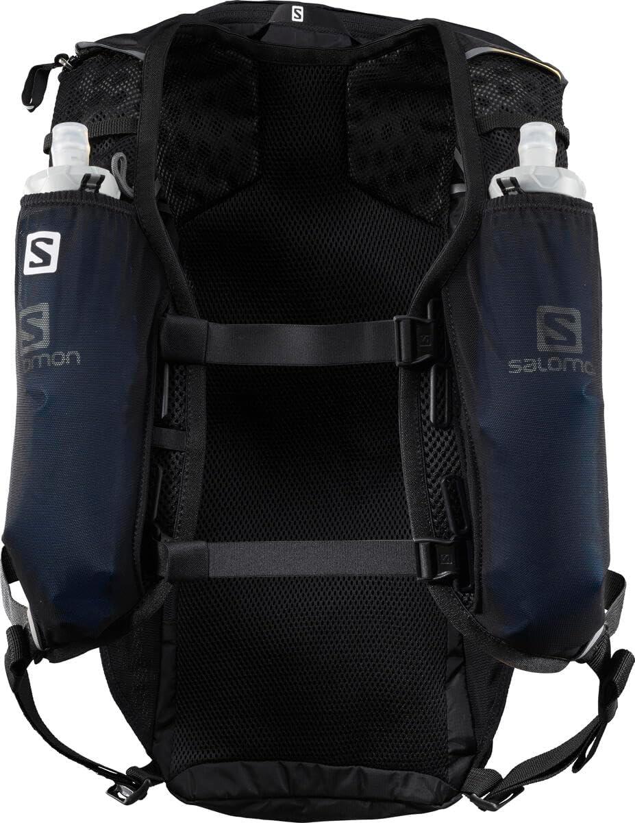 image:imageSalomon Unisex Agile 12 Set Hydration amp Storage Vest with 500ml Flasks IncludedBlack