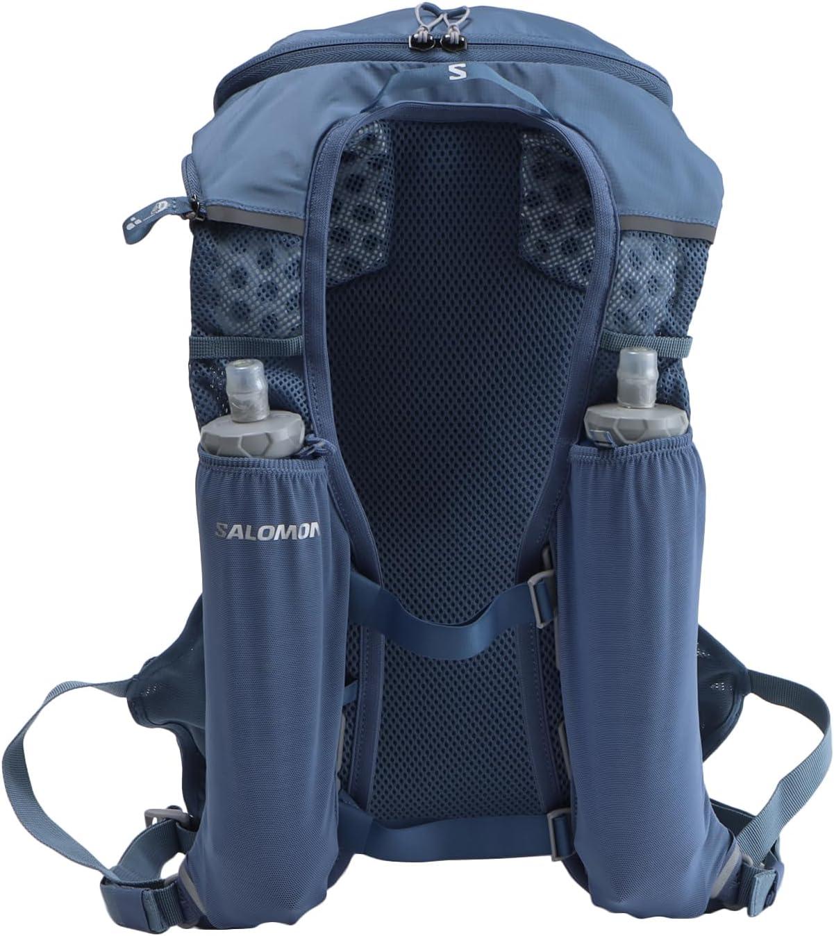 image:imageSalomon Unisex Agile 12 Set Hydration amp Storage Vest with 500ml Flasks IncludedCopen Blue DARK DENIM