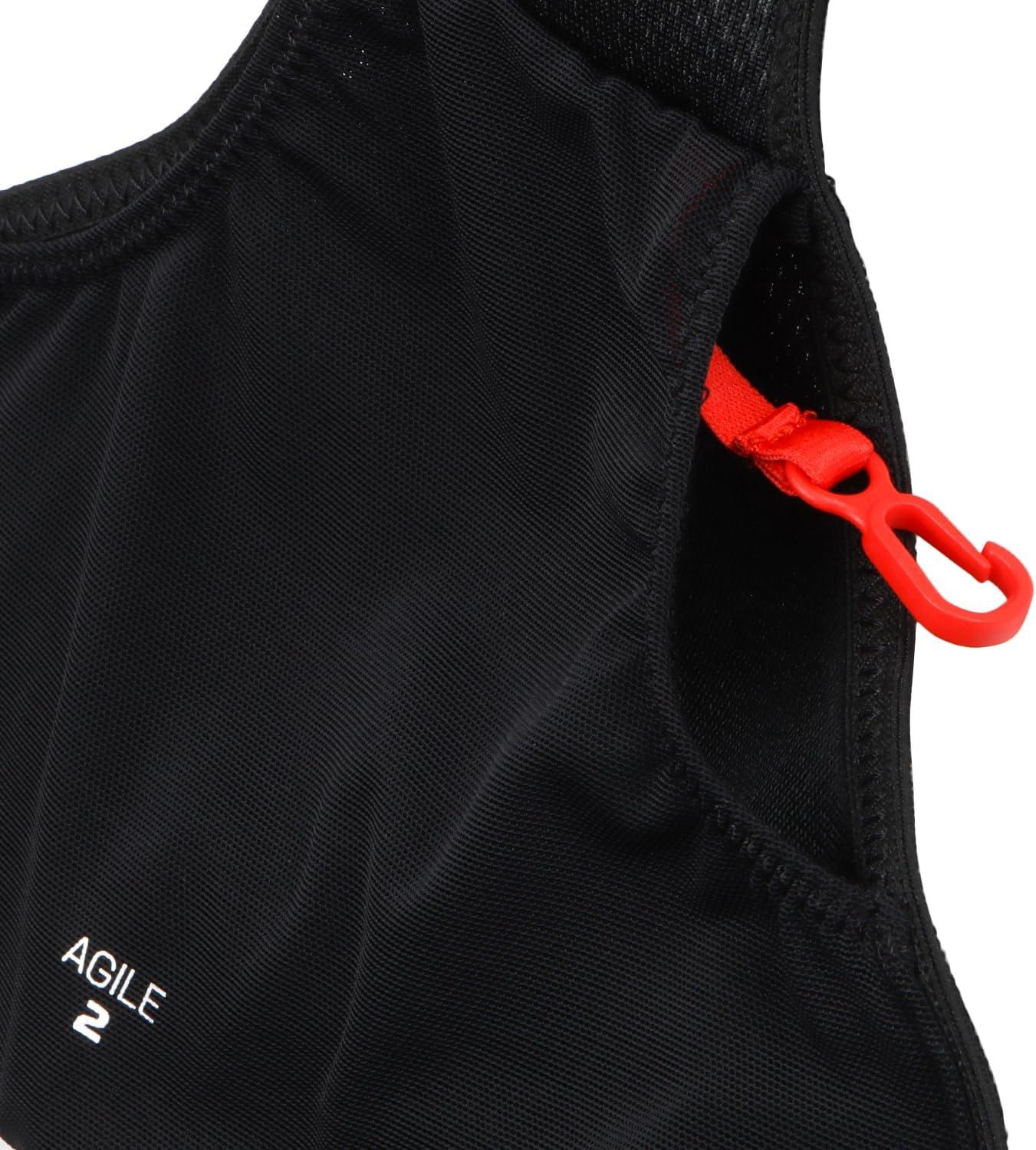 image:imageSalomon Unisex Agile 2 Set Hydration amp Storage Vest with 500ml Flasks IncludedBLACK