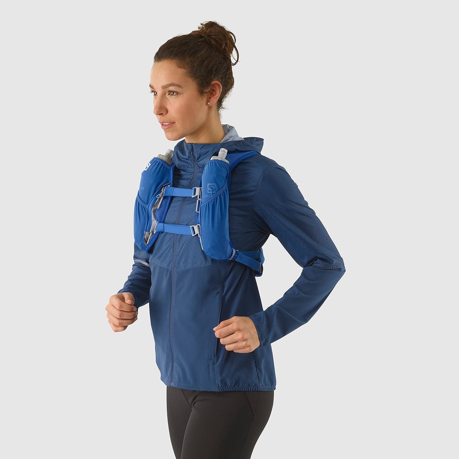image:imageSalomon Unisex Agile 2 Set Hydration amp Storage Vest with 500ml Flasks IncludedNEBULAS BLUE