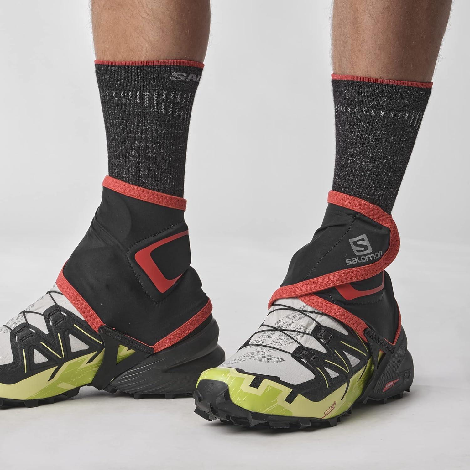 image:imageSalomon Unisex Trail Gaiters High Overshoe Gaiters for Trail Debris ProtectionBlack