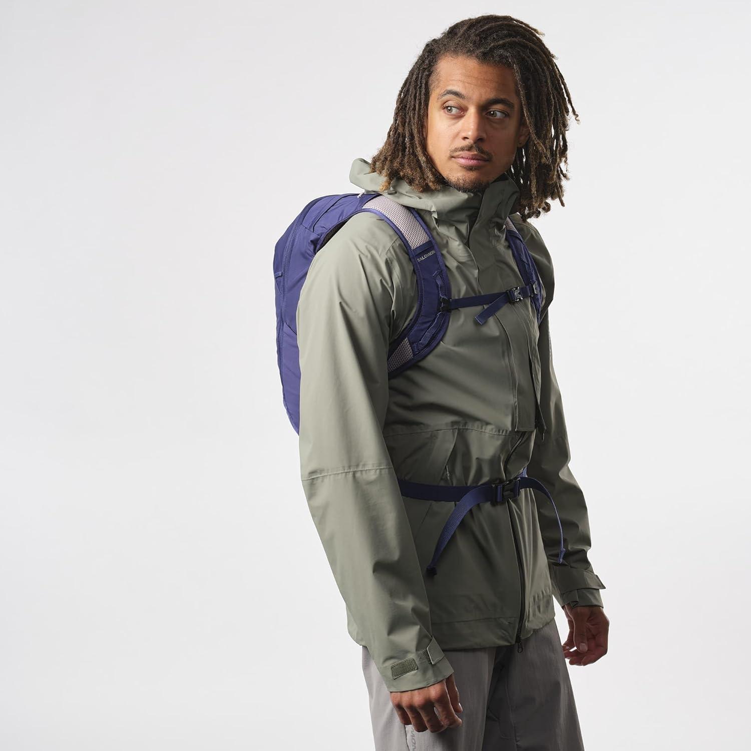 image:imageSalomon Unisex Trailblazer 10 Hiking amp Trekking Backpack 10LiterMazarine Blue Ghost Gray