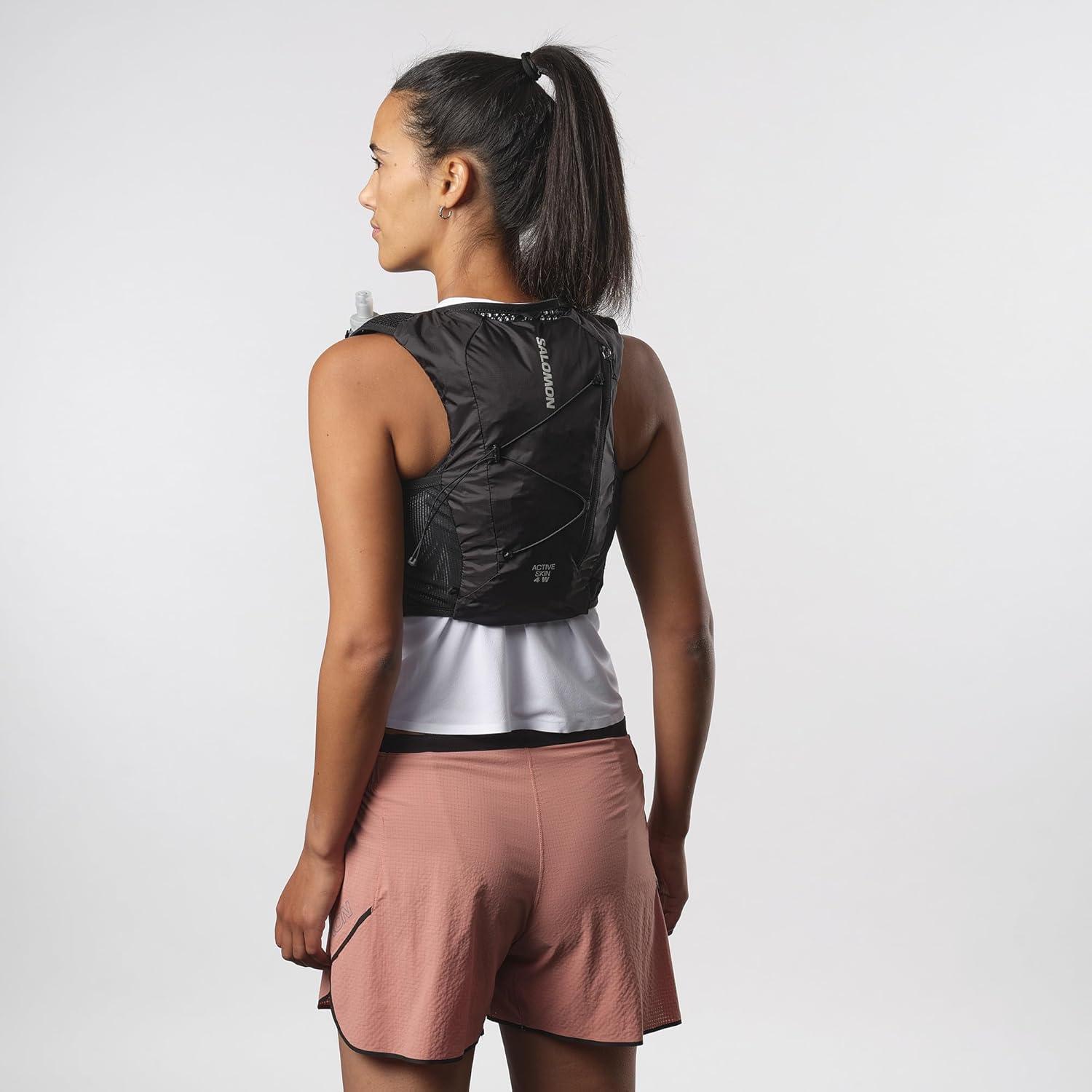 image:imageSalomon Womens Active Skin 4 Hydration amp Storage Vest with Dual 500ml Flasks Included for Hiking Running amp CyclingLarge
