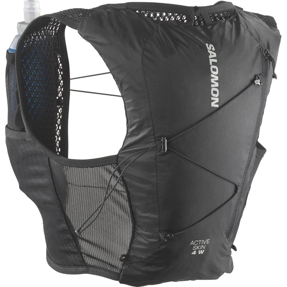 image:imageSalomon Womens Active Skin 4 Hydration amp Storage Vest with Dual 500ml Flasks Included for Hiking Running amp CyclingLarge