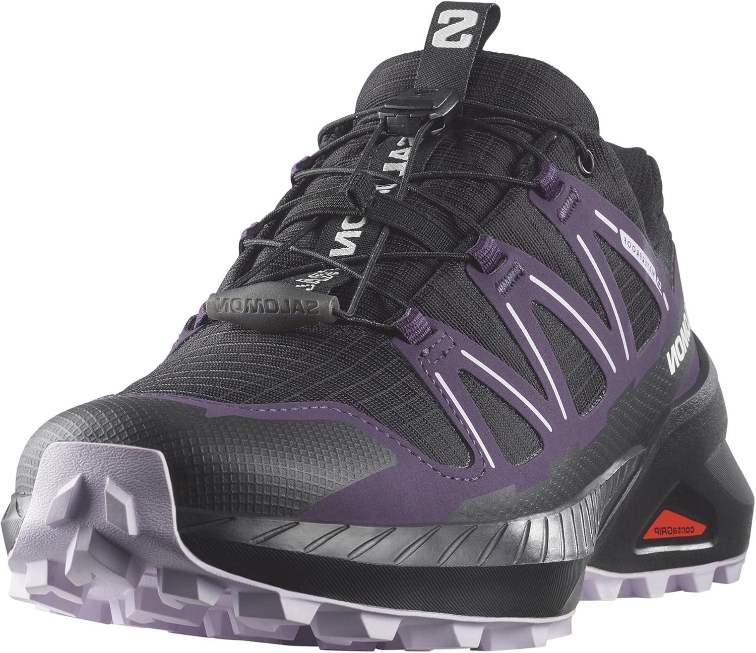 image:imageSalomon Womens Speedcross Peak ClimaSalomon Waterproof Trail Running ShoesBlackNightshadeOrchid Petal
