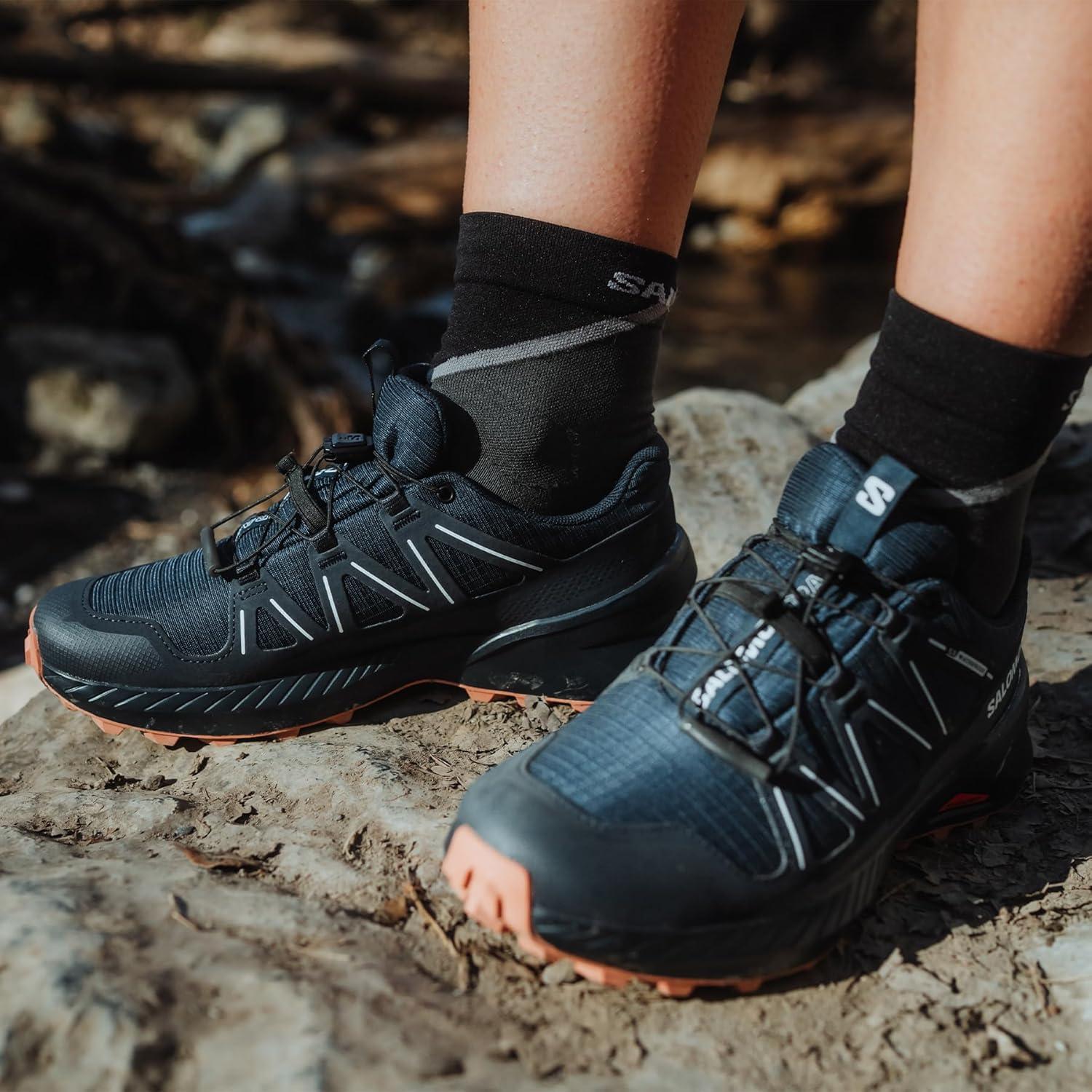 image:imageSalomon Womens Speedcross Peak ClimaSalomon Waterproof Trail Running ShoesCarbonCarbonCork