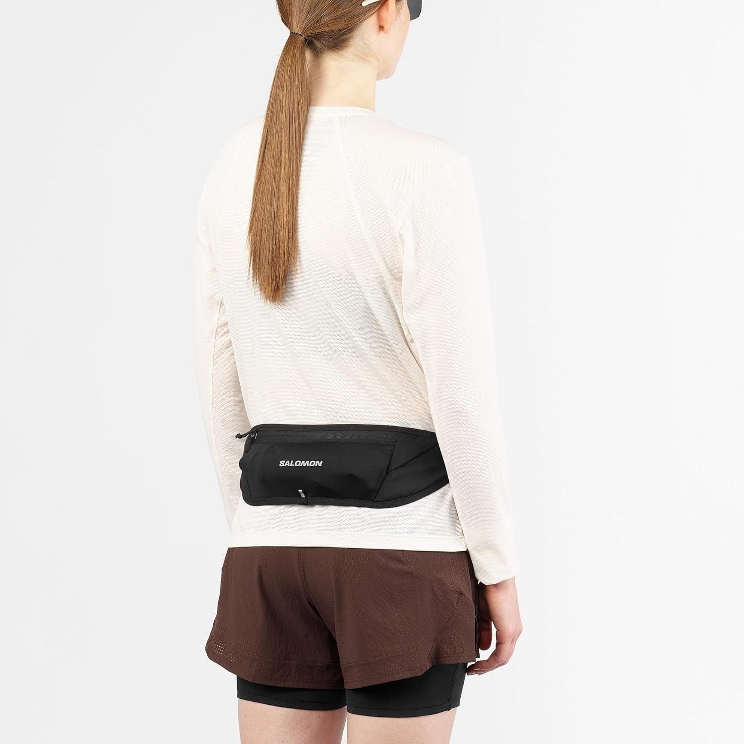 image:imageSalomon Pulse Sling Belt Minimalist Adjustable Running Belt with 35L Expandable Storage for Phone Flask amp Nutrition BLACK NS