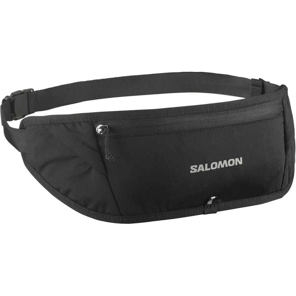 image:imageSalomon Pulse Sling Belt Minimalist Adjustable Running Belt with 35L Expandable Storage for Phone Flask amp Nutrition BLACK NS