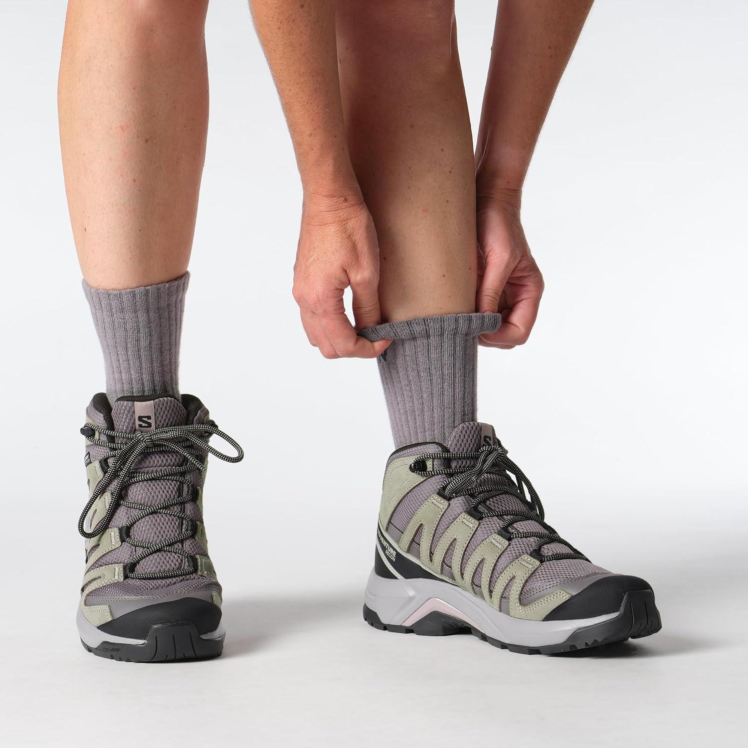 image:imageSalomon Womens XAdventure Recon Mid GoreTex Hiking Shoe Waterproof Stability for Rugged Hiking Trails amp AllWeather TrekkingExcaliburGullNirvana