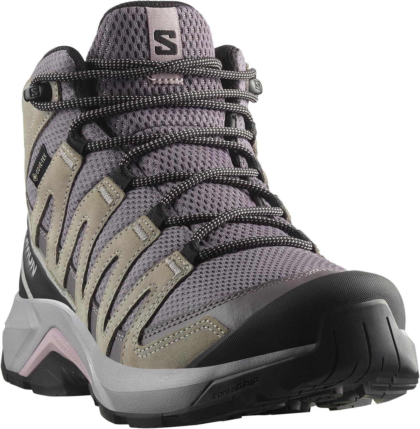 image:imageSalomon Womens XAdventure Recon Mid GoreTex Hiking Shoe Waterproof Stability for Rugged Hiking Trails amp AllWeather TrekkingExcaliburGullNirvana