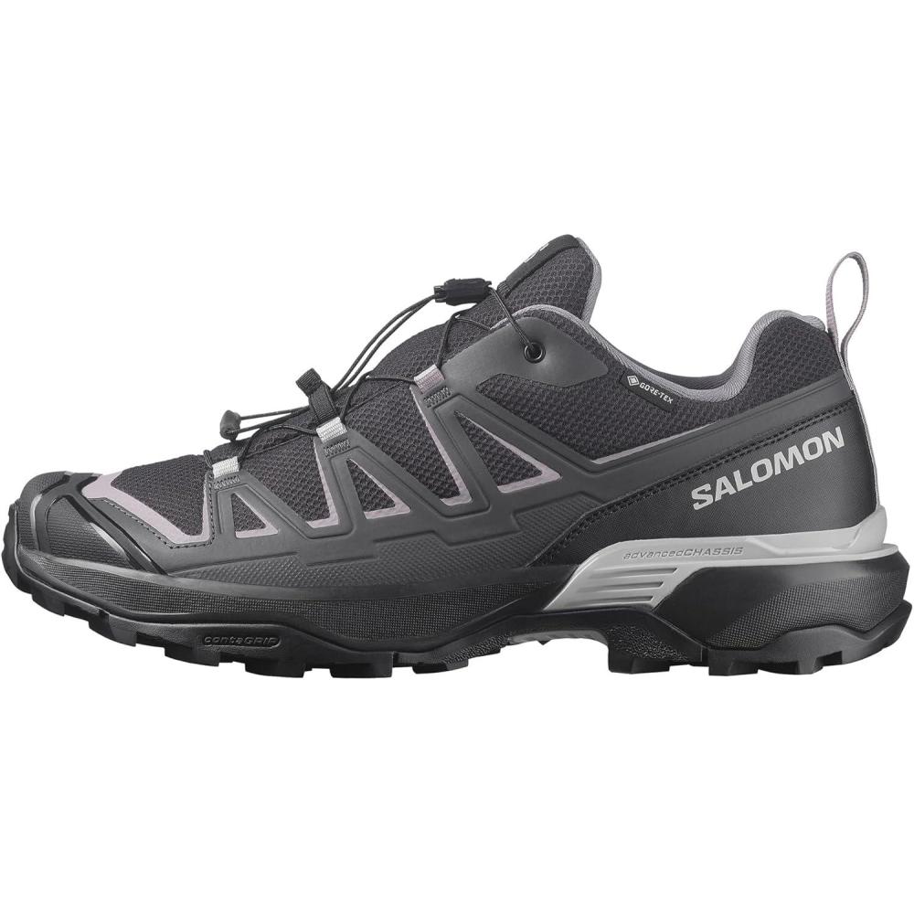 image:imageSalomon Mens X Ultra Flare GoreTex Hiking Shoe Lightweight Waterproof Comfort for Mixed Terrain amp Day HikesBlackAsphaltAlloy