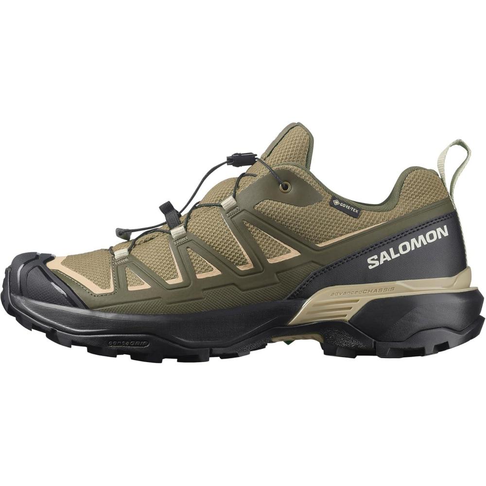 image:imageSalomon Mens X Ultra Flare GoreTex Hiking Shoe Lightweight Waterproof Comfort for Mixed Terrain amp Day HikesMartini OliveOlive NightEucalyptus