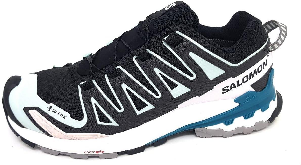 image:imageSalomon Womens XA Pro 3D Ultra GTX W Trail Running ShoeBlackBleached AquaHarbor Blue