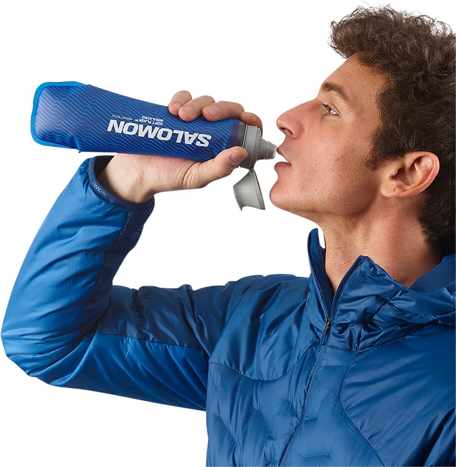 image:imageSalomon SOFT FLASK Running Hydration Accessories 400ml13oz INSULATED 42 Clear Blue NS